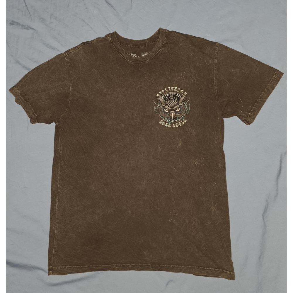 Affliction Men's Large "NightWatch" short sleeve Java Owl T-shirt Slim